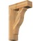 Ekena Millwork Funston Block Rough Sawn Bracket w/ Offset Brace, Western Red Cedar, 8"W x 26"D x 38"H BKT0806X26X38FST05RWR - alternate 1